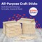 1000 Pcs Wood Craft Sticks, Popsicle Sticks for Crafts, Icecream Sticks, Wooden Dowel, Wax Sticks, Tongue Depressors